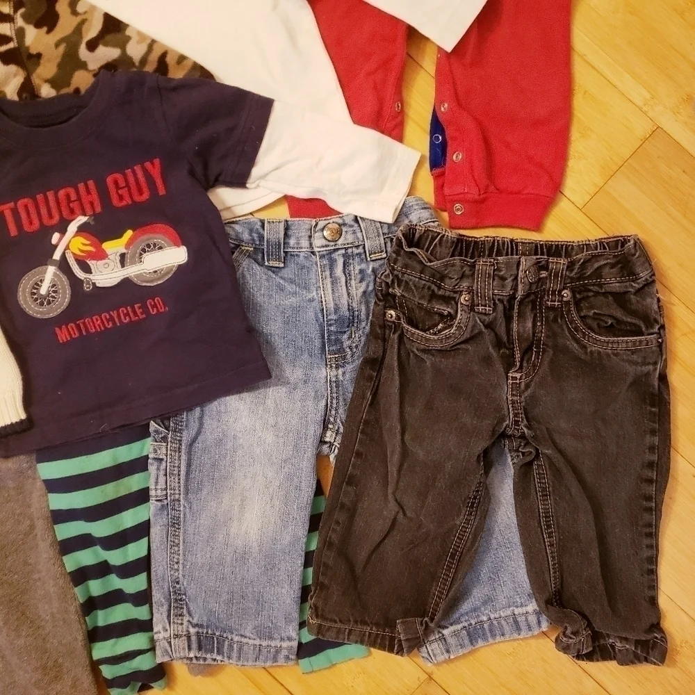 Boys 12M Month Fall Winter Clothing 13 Piece Lot Ralph Lauren Infant Pant Shirt